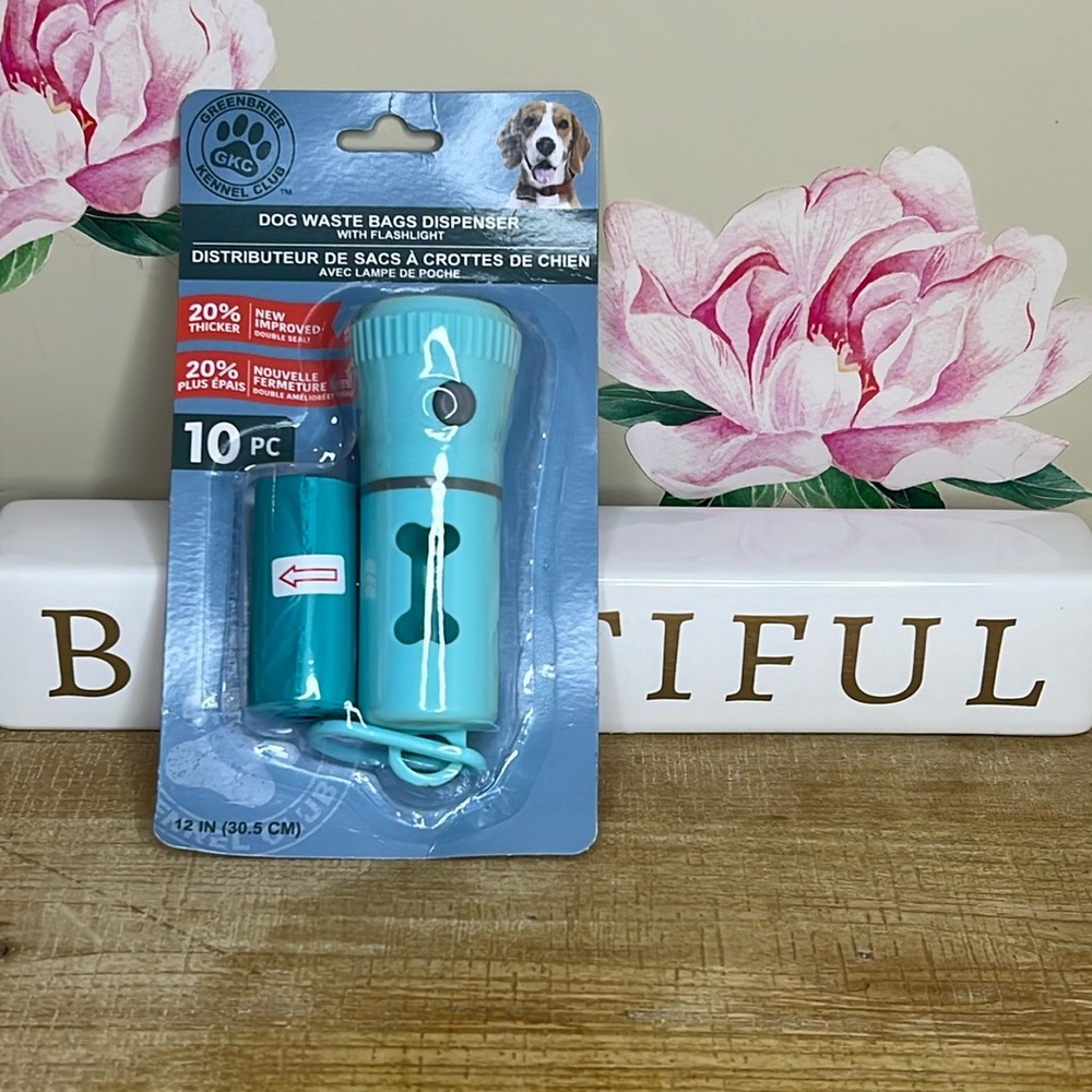 Dog waste Dispenser with a Flashlight